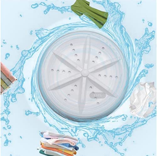 2 in 1 Mini Washing Machine – Portable Ultrasonic Turbine Washer