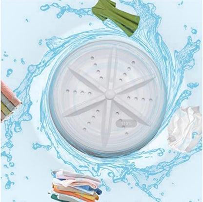 2 in 1 Mini Washing Machine – Portable Ultrasonic Turbine Washer