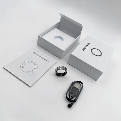 R4 Smart Ring for Men & Women, Android Compatible, 5ATM Waterproof, Health & Sleep Monitor