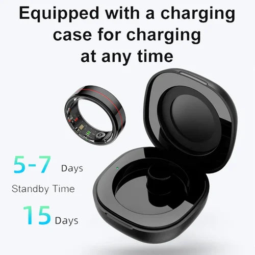 R4 Smart Ring for Men & Women, Android Compatible, 5ATM Waterproof, Health & Sleep Monitor