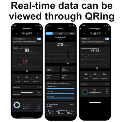 R4 Smart Ring for Men & Women, Android Compatible, 5ATM Waterproof, Health & Sleep Monitor